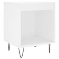 vidaXL Nočný stolík biely 40x35x50 cm spracované drevo