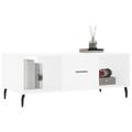 vidaXL Konferenčný stolík biely 102x50x40 cm kompozitné drevo
