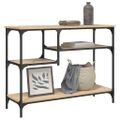 vidaXL Konzolový stolík s policami dub sonoma 100x35x75 cm