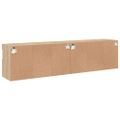vidaXL TV nástenné skrinky s LED svetlami 2 ks dub sonoma 80x30x40 cm