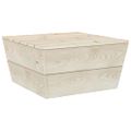 vidaXL 6-dielna záhradná súprava z paliet+podložky, smrekové drevo