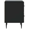 vidaXL Nočný stolík 2 ks Čierna 43 x 34,5 x 47,5 cm Kompozitné drevo
