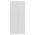 vidaXL Skrinka na topánky biela a dub sonoma 80x35,5x180 cm drevo