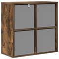 vidaXL Servírovacia skriňa Dymová dub 59,5 x 27 x 57 cm
