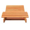 vidaXL Lehátka 2 ks voskovohnedé 205x60x31,5 cm masívna borovica