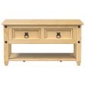 vidaXL Konferenčný stolík zásuvkový Corona 85x50x45cm borovicový masív