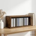 vidaXL Roh na skladovanie CD Dymový dub 40 x 17 x 17 cm