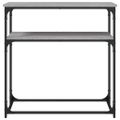 vidaXL Konzolový stolík sivý sonoma 75x35,5x75 cm kompozitné drevo