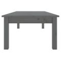 vidaXL Konferenčný stolík sivý 110x50x30 cm borovicový masív