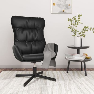 vidaXL Relaxačné kreslo čierne umelá koža