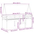 vidaXL Vysoká posteľ so strechou 80x200 cm borovicový masív