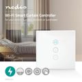 NEDIS WIFIWC10WT SmartLife prepínač Wi-Fi, riadiaca jednotka záclon, rolet a žalúzií
