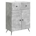 vidaXL Servírovacia skriňa so zásuvkou Betónovo sivá 66 x 34,5 x 90 cm