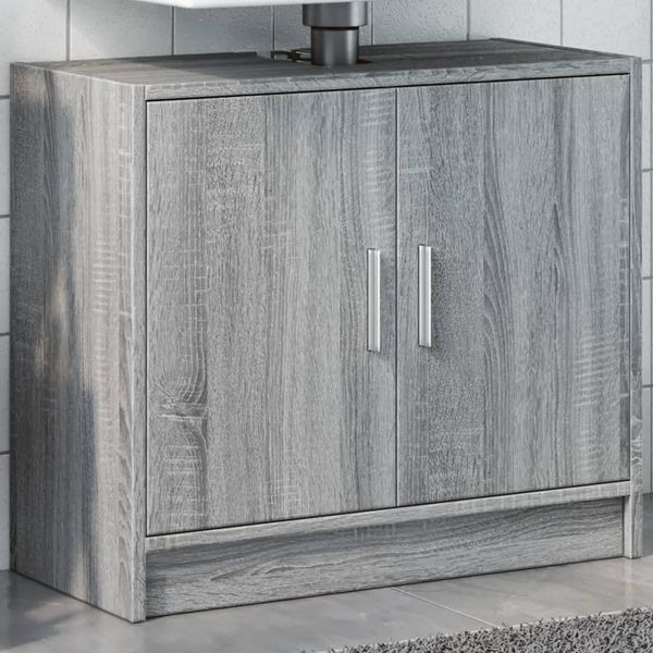 vidaXL Skrinka pod umývadlo sivá sonoma 63x29x55 cm spracované drevo