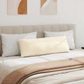 vidaXL Vankúše na pohovku 2 pcs Krémová 120 x 40 cm Kordúrová tkanina