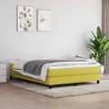 vidaXL Posteľný rám s boxspringom zelená 140x200 cm látka