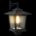 vidaXL Nástenná lampa 2 ks Čierna 19 x 14 x 25 cm Nerezová oceľ a ABS