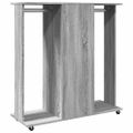 vidaXL Šatník s kolieskami sivý sonoma 102x38x110 cm kompozitné drevo
