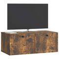 vidaXL Nástenná TV skrinka Nástenný Dymový dub 78,5 x 41 x 30 cm