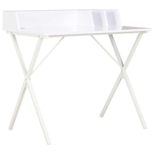 vidaXL Stôl biely 80x50x84 cm