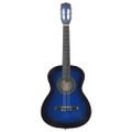 vidaXL 8-dielna klasická gitarová sada pre začiatočníkov modrá 3/4 36"