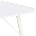 vidaXL Stôl biely 90x50x79 cm
