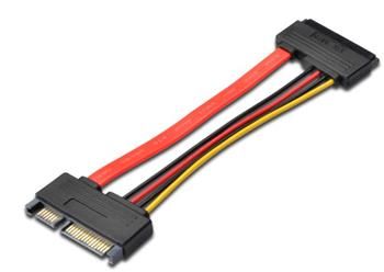 Prodlužovací SATA 22pin, data + napájenie, 15cm