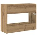 vidaXL Stojan na slnečník s úložiskom Remeselný dub 65 x 24 x 50 cm