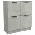 vidaXL Komody 2 ks betónové sivé 60x30x70 cm spracované drevo