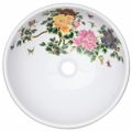 vidaXL Umývadlo na dosku viacfarebné okrúhle Φ41x14 cm keramické