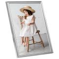 vidaXL Fotorámiky na stenu, koláž 3 ks, strieborné 40x50 cm, MDF