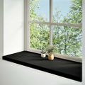vidaXL Okenný parapet 2 ks hnedočierná 100x40x2 cm dubový masív