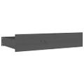 vidaXL Posteľný rám so zásuvkami sivý 140x190 cm