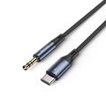 YESIDO AUDIO KÁBEL YAU36 TYPE-C/3,5mm AUX MALE 1M ČIERNY