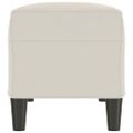 vidaXL Lavička krémová 100x35x41 cm zamat