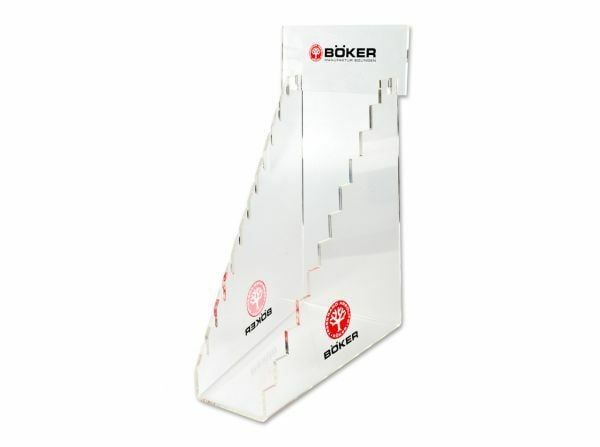 Böker Manufaktur 099911 Acryl Stand 11 akrylový stojan na 11 nožov, priesvitný
