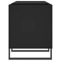 vidaXL Skrinka na platne čierna 121x38x48 cm kompozitné drevo