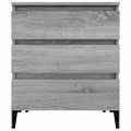 vidaXL Komoda sivý dub sonoma 60x35x70 cm spracované drevo