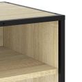 vidaXL TV skrinka dub sonoma 61x40x46 cm kompozitné drevo a kov