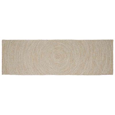 vidaXL Kusové koberce Prírodná a biela 80 x 250 cm Juta