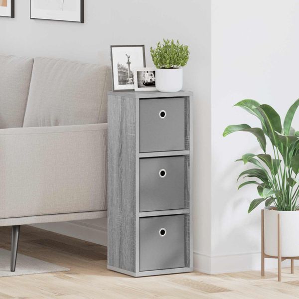 vidaXL Servírovacia skriňa so zásuvkou Sivý Sonoma 25,5 x 22 x 69,5 cm