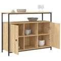vidaXL Komoda, dub sonoma, 100x35x80 cm, imitácia dreva
