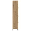 vidaXL Highboard Remeselný dub 69,5 x 34 x 180 cm Kompozitné drevo