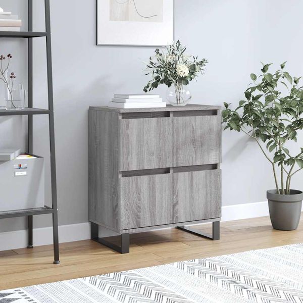 vidaXL Komoda sivý dub sonoma 60x35x70 cm spracované drevo