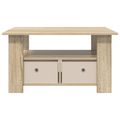 vidaXL Konferenčný stolík Sonoma dub 77 x 55 x 42 cm Kompozitné drevo