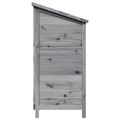 vidaXL Záhradný prístrešok so strechou Sivá 106 x 56 x 113,5 cm