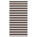 vidaXL Zebrová roleta 120,9x230 cm Šírka látky 116,7 cm, kávová