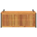 vidaXL Vonkajší box na vankúše 110x45x42/53 cm masívna akácia a oceľ