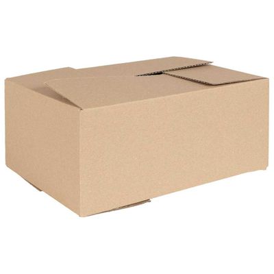 vidaXL Skladací box s úložiskom 50 pcs Prírodná 35 x 24 x 15 cm Kartón