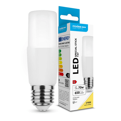 Modee Lighting LED žiarovka Stick T37 7,9W E27 teplá biela 650lm (ML-T372700K7,9WE27N)